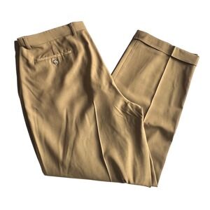 Zignone Bernini Merino Extra Fine Wool Dress Pants Cuffed 38 Italy Business Work